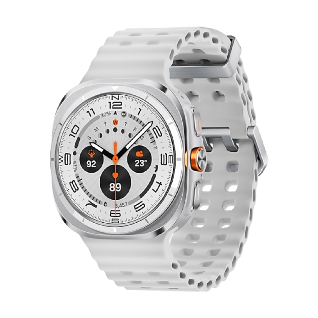 Samsung Galaxy Watch Ultra 2025 LTE 47mm Bianco (Titanium White) e cinturino Marine Bianco L705