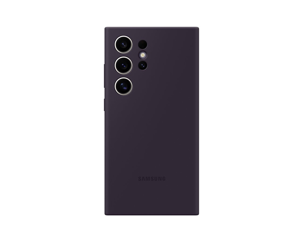 Lila Samsung Silikonhülle für Galaxy S24 Ultra