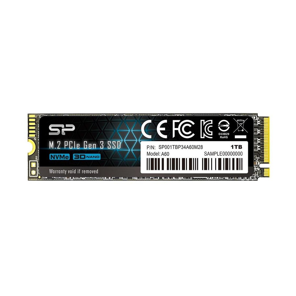 SP P34A60 1TB SSD M.2 PCIe Gen3x4 Nvme
