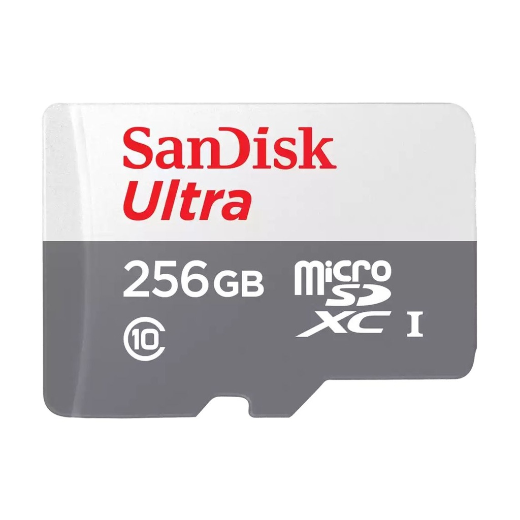 SanDisk MicroSD 256GB Ultra UHS-I + Adaptador Clase 10