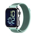 Savefamily Reloj Inteligente Smartwatch Infantil SaveWatch Plus 2 - Pantalla Amoled - Carcasa Plateada - Correa Tela Ocean