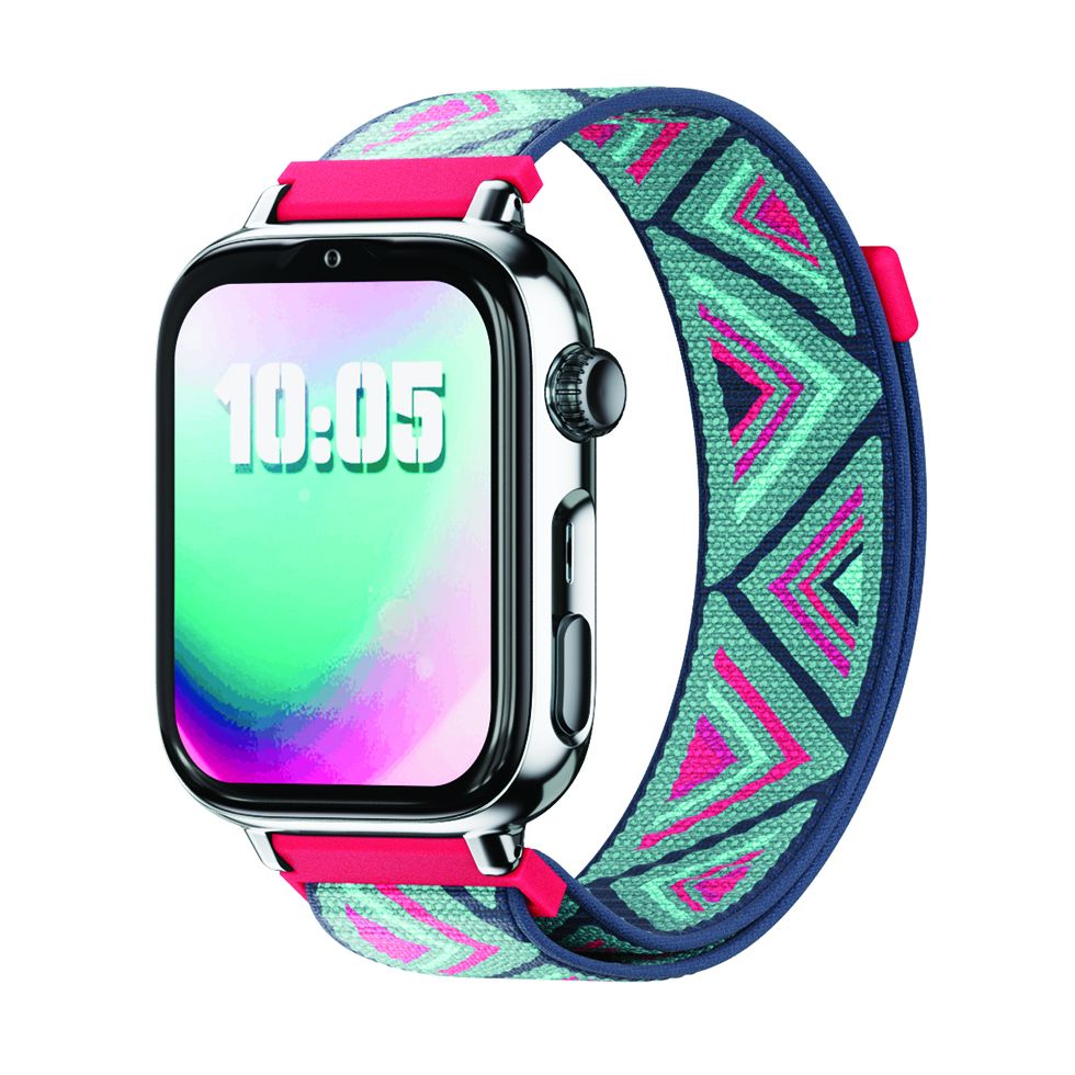 Savefamily Reloj Inteligente Smartwatch Infantil SaveWatch Plus 2 - Pantalla Amoled - Carcasa Plateada - Correa Tela Tribeca