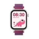 Savefamily Reloj Inteligente Smartwatch Infantil SaveWatch Plus con GPS y Llamada - IP67 - Boton SOS - Carcasa Blanca - Correa Tela Frambuesa