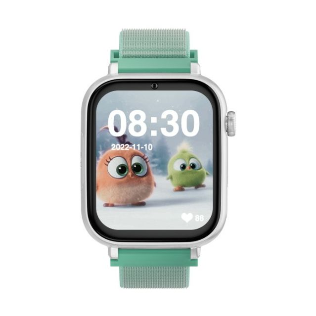 Savefamily Reloj Inteligente Smartwatch Infantil SaveWatch Plus con GPS y Llamada - IP67 - Boton SOS - Carcasa Blanca - Correa Tela Ocean