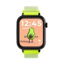 Savefamily Reloj Inteligente Smartwatch Infantil SaveWatch Plus con GPS y Llamada - IP67 - Boton SOS - Carcasa Negra - Correa Tela Fluor
