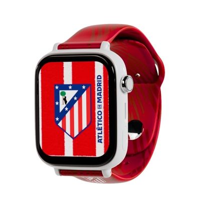 Savefamily Reloj Inteligente Smartwatch Infantil Savewatch Plus Edicion Atletico de Madrid con GPS y Llamada - Correa Silicona Roja