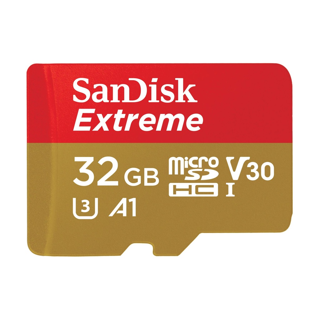 Sandisk Extreme Tarjeta Micro SDHC 32GB UHS-I U3 A1 Clase 10 100MB/s + Adaptador SD