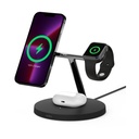 Belkin Boost Charge PRO 3-in-1-Ladegerät mit MagSafe 15W Black, for Apple iPhone 16/15/14/13/Watch