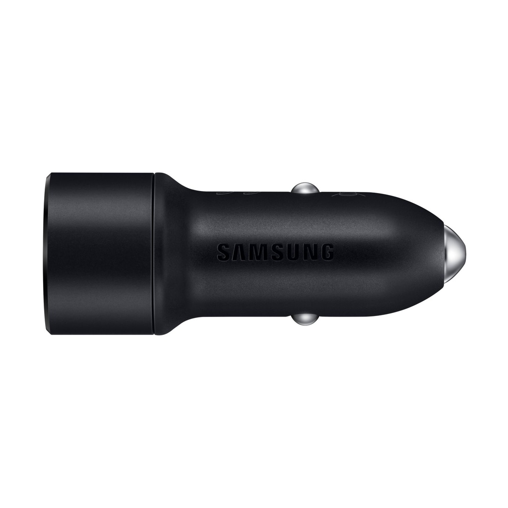 Samsung KFZ-Schnellladegerät mit 2 USB und 2-in-1 Datenkabel Black, EP-L1100WB, 15W