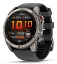 Garmin Fénix 8 Pro 51 mm AMOLED Zafiro Gris Titanio con correa de Silicona Negra