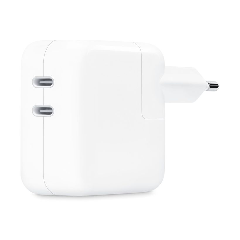 Adaptateur secteur Apple 35 W, 2 ports USB-C, blanc (White)