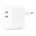 Adaptador de corrente Apple de 35 W com 2 portas USB-C, branco ((White))