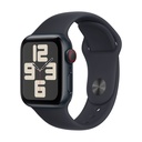 Apple Watch SE (2ª Gen) 2023 GPS + Cellular 40mm Aluminio y Correa Deportiva Negro (Midnight) - Talla S/M