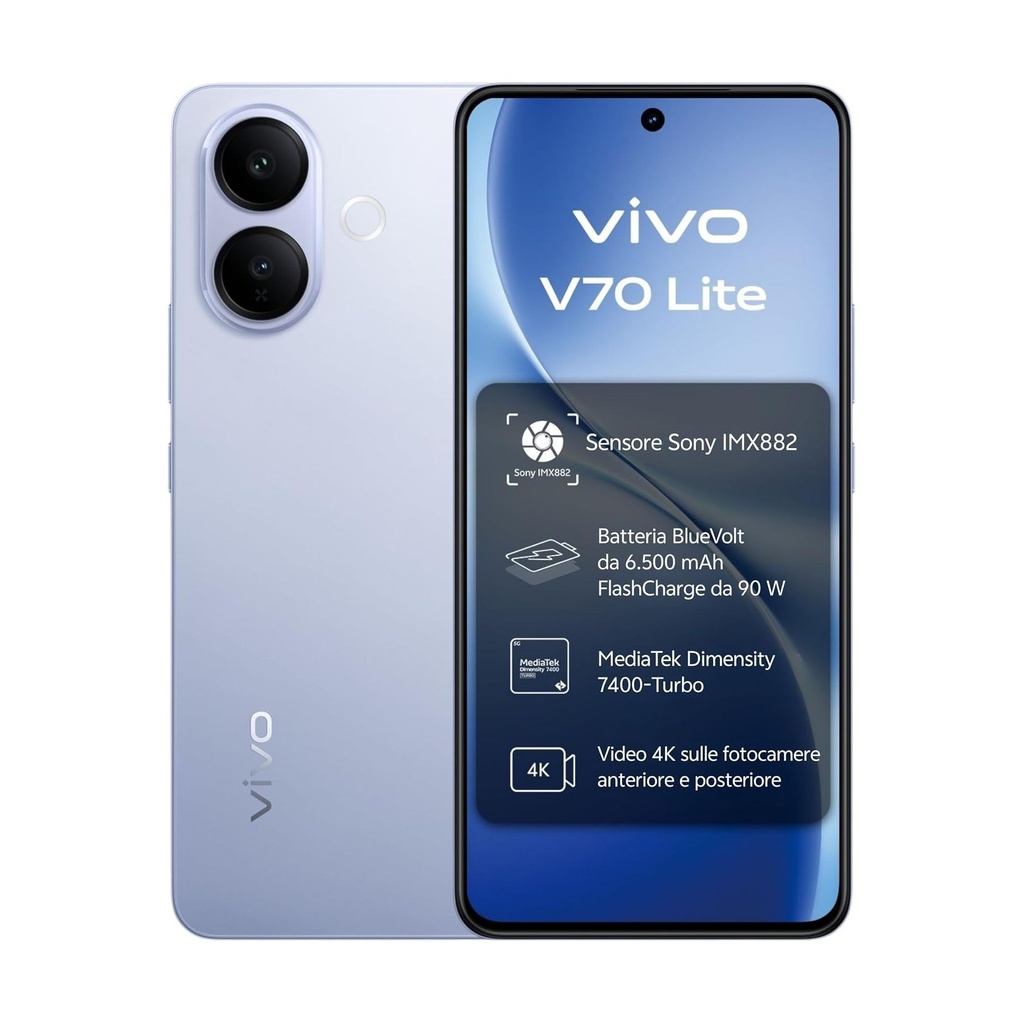 Vivo V70 Lite 5G 6GB/256GB Azul (Titanium Blue) Dual SIM