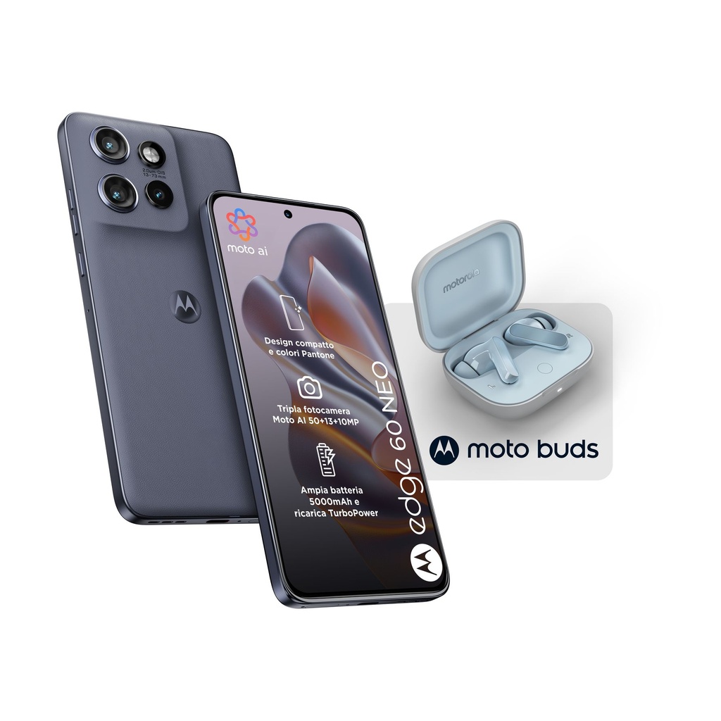 Motorola Edge 60 Neo 5G 8GB/256GB Azul (Grisaille) Dual SIM + Moto Buds