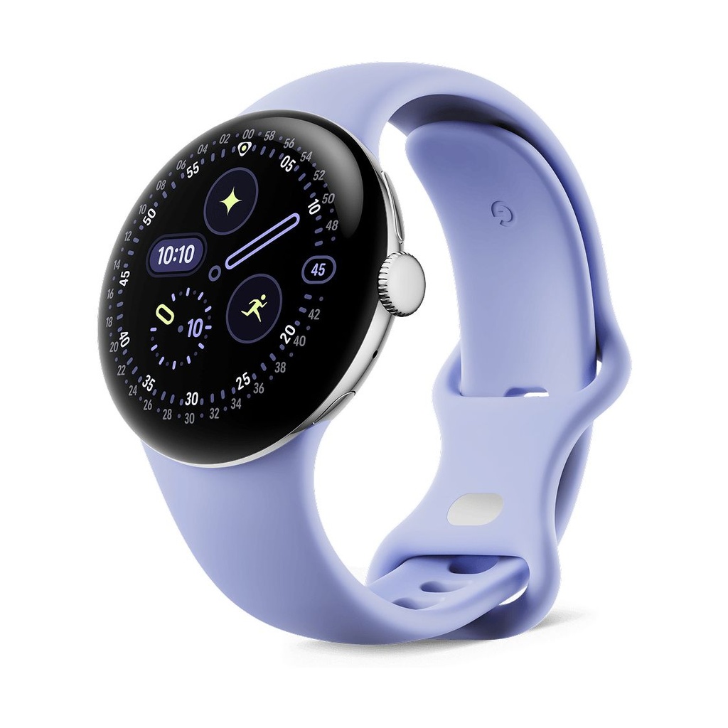 Google Pixel Watch 4 41mm LTE Plata (Polished Silver Aluminium) y Correa Deportiva Lila (Iris) GA10839