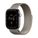 Apple Watch Series 12 GPS + Cellular 42mm Titanio Natural y Correa Milanese Loop Natural