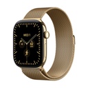 Apple Watch Series 12 GPS + Cellular 42mm Titanio Oro y Correa Milanese Loop Dorado