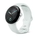 Google Pixel Watch 5 41mm Bluetooth Aluminum Silver (Polished Silver) and Fog Grey Sport Band