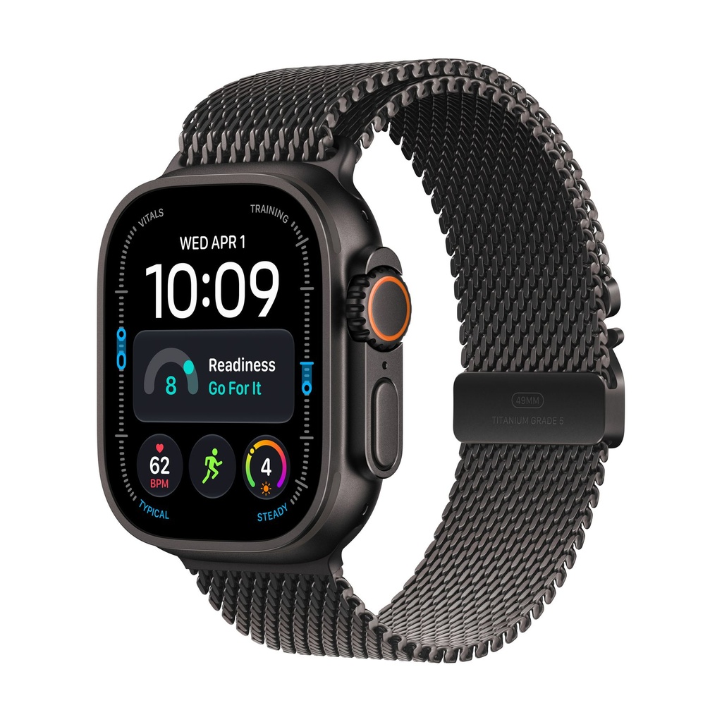 Apple Watch Ultra 4 GPS + Cellular 49mm Titanio Negro con Correa Milanese Loop Negro (Black) - Talla M