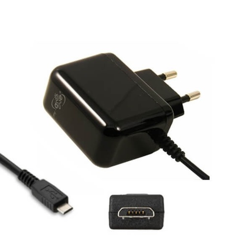 [MYAXECARGB] Black MicroUSB wall charger