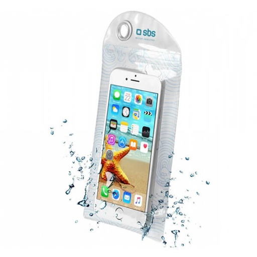 [TEWATERBAG55T] Boîtier étanche blanc pour mobile jusqu'à 5,5
