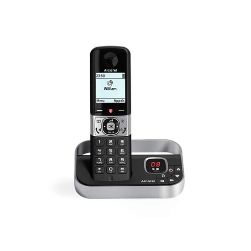 [ALCF890BK_V2] Telefone sem fio DECT Alcatel F890 Voice, preto/prateado