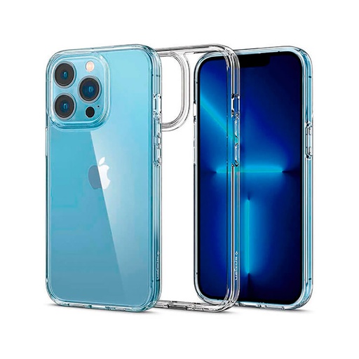 [CI13PHT_V2] Capa híbrida (bumper+trasera) transparente para iPhone 13 Pro