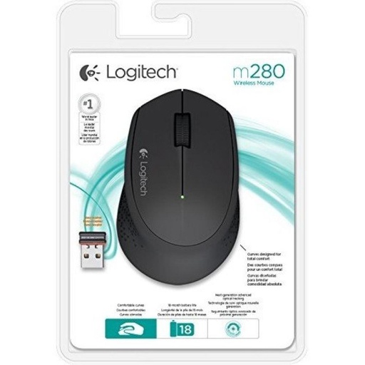 [DP.LOG-MOU_910-004287] Ratón Ergonómico Inalámbrico Logitech M280/ Hasta 1000 DPI