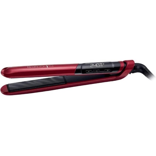 [DP.REM-PAE-PLP_SILK_STRAIGHT] Plancha para el Pelo Remington Silk Straightener S9600-E51/ Roja y Negra