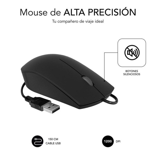 [DP.SUB-MOU_BUS_1200DPI] Ratón Subblim Business Silencioso/ Hasta 1200 DPI