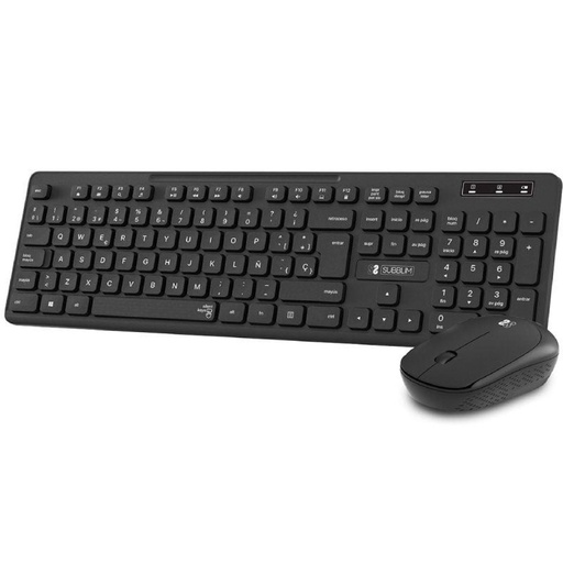 [DP.SUB-TEC_COMBO_BUS_SLIM_INAL] Conjunto de teclado e mouse sem fio Subblim Business Slim CSSW10/Preto
