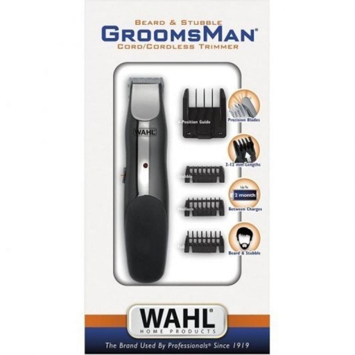 [DP.WAH-PAE-COR_GROOMSMAN] Regolabarba Wahl Groomsman/con batteria/9 accessori