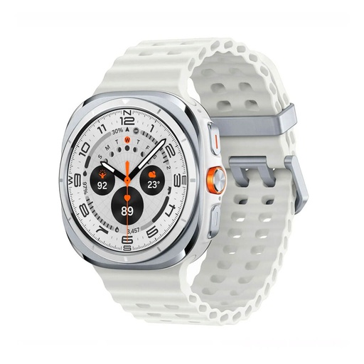 [SAMGALWULTRA47MMLTETWH] Samsung Galaxy Watch Ultra 4G 47 mm branco (Titanium White) e pulseira marinha branca L705
