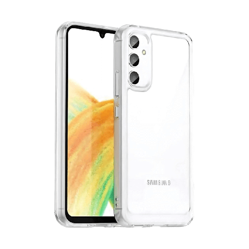 [PPSAA34PAC] Protetor Vidro Temperado + Capa Híbrida Samsung Galaxy A34 5G Transparente