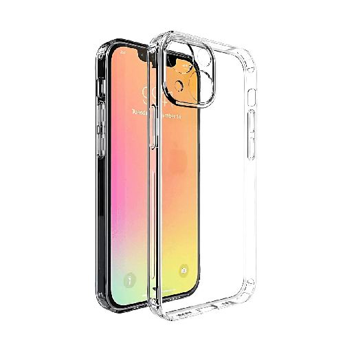[CI14HT] Custodia ibrida per iPhone 14 (paraurti + retro trasparente) Trasparente