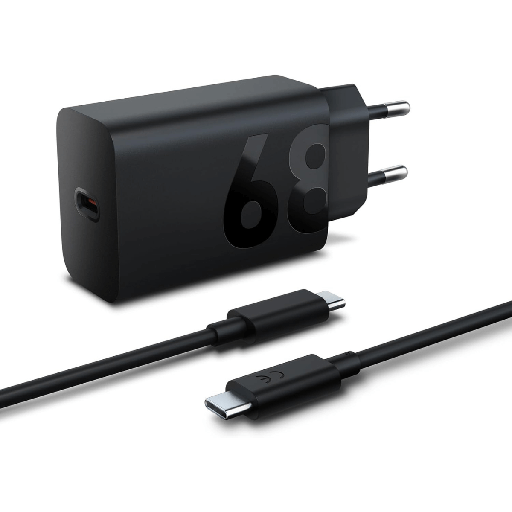 [LEN68WUSBCCCBK] Lenovo 68W USB-C Fast Charger with Black Cable