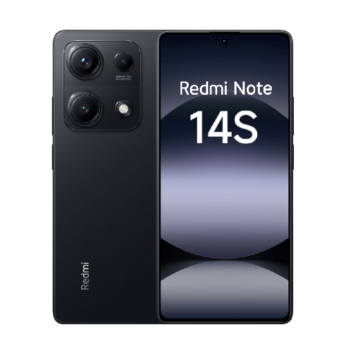[XIAREDNOT14S4G8256BK] Xiaomi Redmi Note 14S 4G 8GB/256GB Preto Meia-Noite (Midnight Black) Dual SIM
