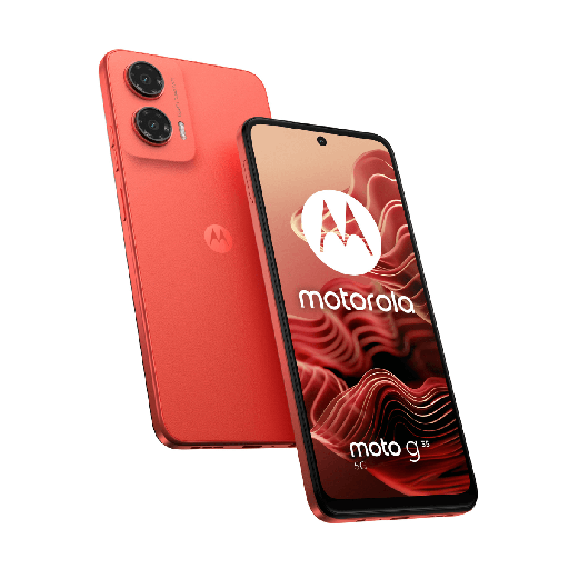 [RRRMBMOTG355G4256RD] Motorola Moto G35 5G 4GB/256GB Red (Guava Red) Dual SIM Refurbished - Very Good