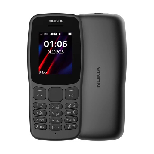 [RRRMBNK106TA1114BK] Nokia 106 (2018) 4G Noir (Black) Dual SIM Reconditionné - Très Bon