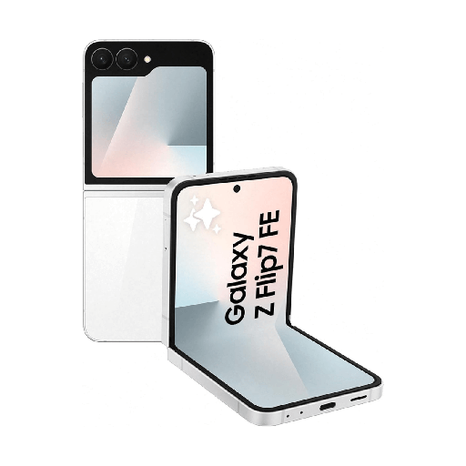 [SAMGALZFLIP7FE5G8128WH] Samsung Galaxy Z Flip7 FE 5G 8GB/128GB White (White) Dual SIM SM-F761B