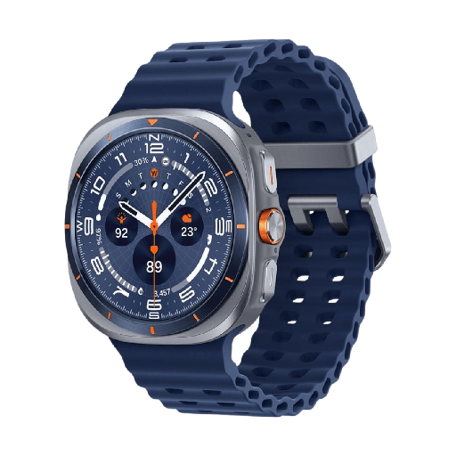 [SAMGALWULTRA2025LTETBLMBL] Samsung Galaxy Watch Ultra 2025 47 mm LTE Blau (Titanium Blue) und Marine Band Blaues Armband L705