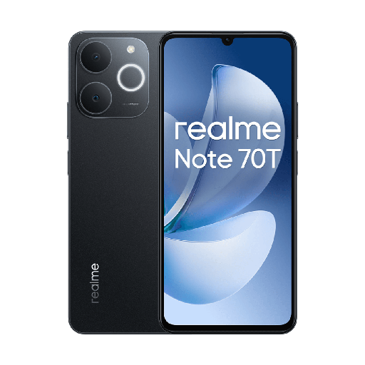 [REANOTE70T4G4256BK] Realme Note 70T 4G 4GB/256GB Black (Obsidian) Dual SIM