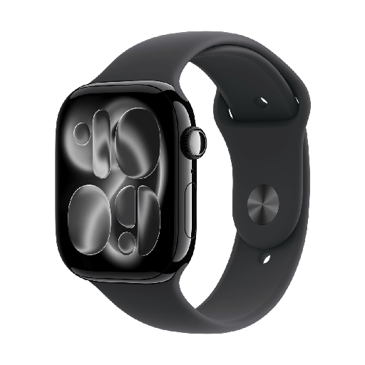 [APPWTCHS11GPS46ABKSBBKML] Apple Watch Series 11 GPS 46mm Aluminio Negro Azabache y Correa Sport Band Negra - Talla M/L