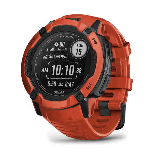 [GARINST2XSOLGPS50MMRD] Garmin Instinct 2X Solar GPS 50mm Smartwatch Red (Red)