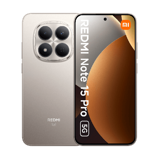 [XIAREDNOT15PR5G8256TT] Xiaomi Redmi Note 15 Pro 5G 8 GB/256 GB Silber (Titanium) Dual-SIM