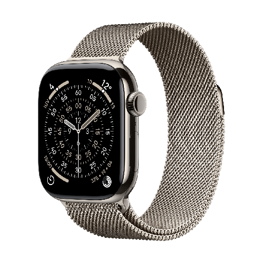 [APWHS10CEL46TNTCMLNTML] Apple Watch Series 10 GPS + Cellular 46mm Titanio Natural y Correa Milanese Loop Natural - Talla M/L