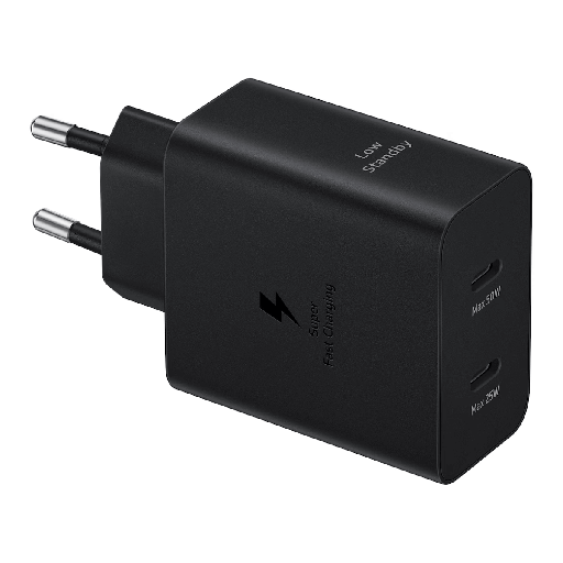 [EPT5020USBCDUOBK] Samsung EP-T5020 Cargador Duo Ultra Rápido USB-C 50W Negro (Black) + Cable USB-C