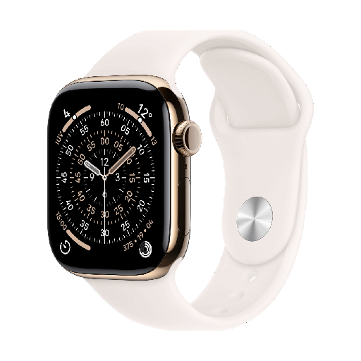 [APPWTCHS11CEL46TPKSBPKSM] Apple Watch Series 11 GPS + Cellular 46 mm Titan-Sportarmband in Roségold und Pink (Light Blush) - Größe S/M
