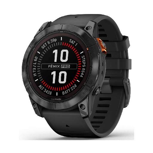 [GARFEN7XPRSOL51GPSGYCBK] Garmin Fénix 7X Pro Solar 51mm GPS Gris con Correa Negra